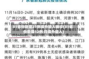 31省份新增21例境外输入确诊(31省份新增12例 均境外输入)