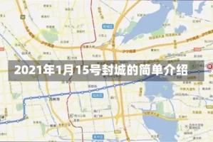 2021年1月15号封城的简单介绍