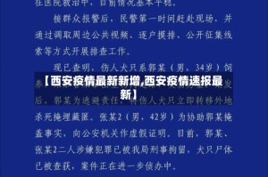 【西安疫情最新新增,西安疫情速报最新】