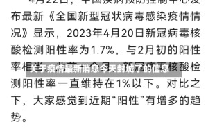 关于疫情最新消息今天封城了的信息