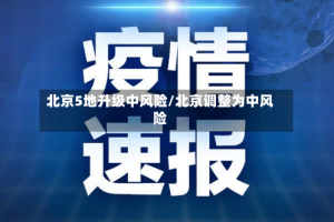 北京5地升级中风险/北京调整为中风险