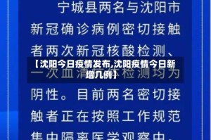 【沈阳今日疫情发布,沈阳疫情今日新增几例】
