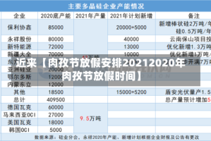 近来【肉孜节放假安排20212020年肉孜节放假时间】