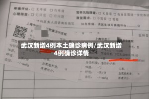 武汉新增4例本土确诊病例/武汉新增4例确诊详情