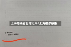 上海感染者日增近千/上海确诊感染