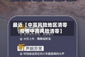 最近【中高风险地区清零,疫情中高风险清零】