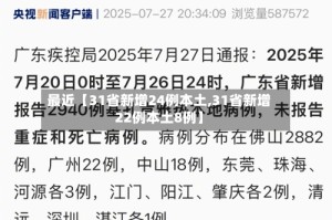 最近【31省新增24例本土,31省新增22例本土8例】