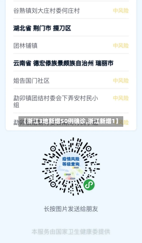 【浙江3地新增50例确诊,浙江新增1】-第2张图片