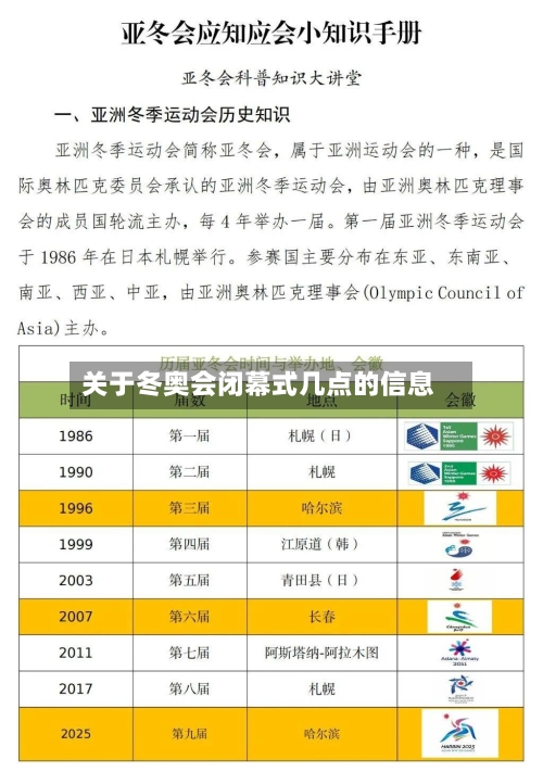 关于冬奥会闭幕式几点的信息-第2张图片