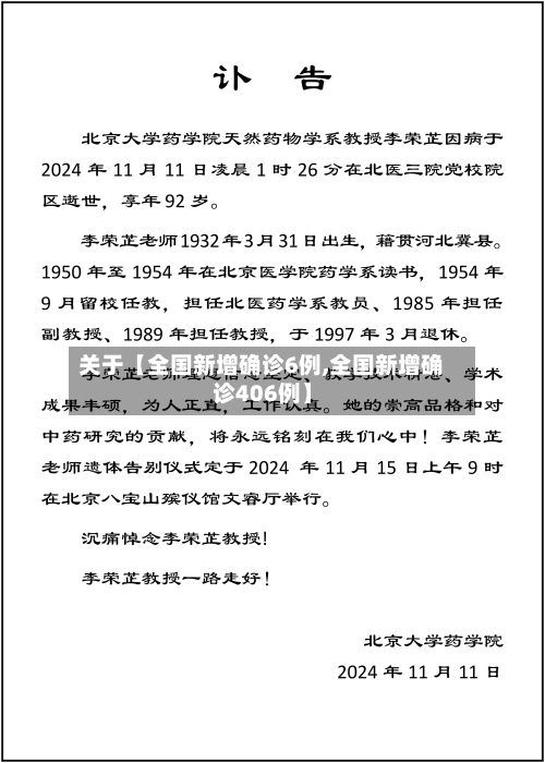 关于【全国新增确诊6例,全国新增确诊406例】-第1张图片