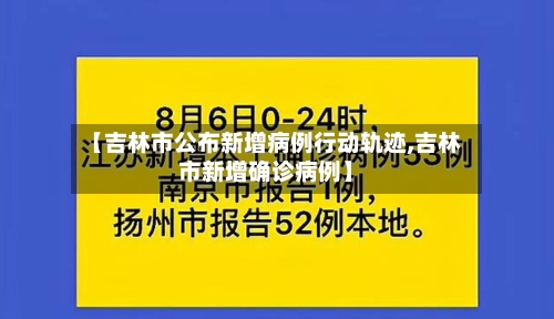 【吉林市公布新增病例行动轨迹,吉林市新增确诊病例】-第1张图片