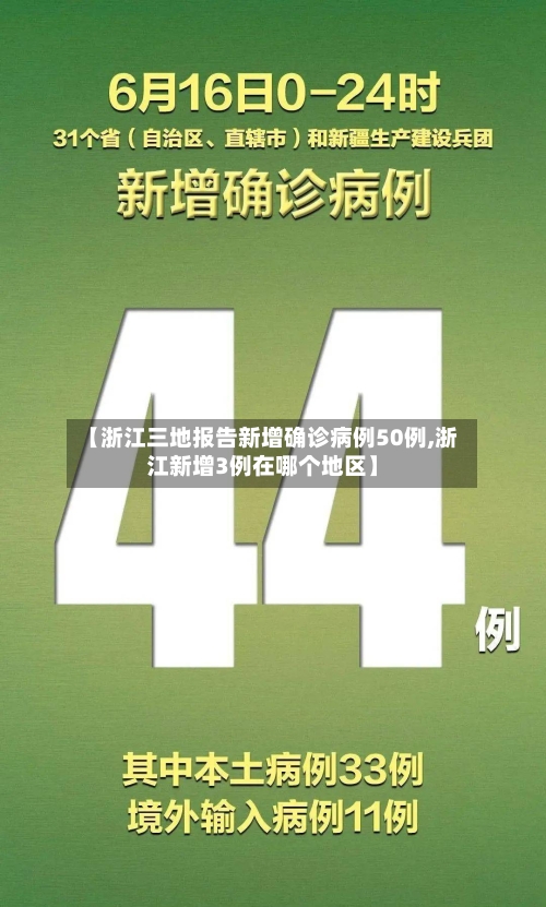 【浙江三地报告新增确诊病例50例,浙江新增3例在哪个地区】-第1张图片
