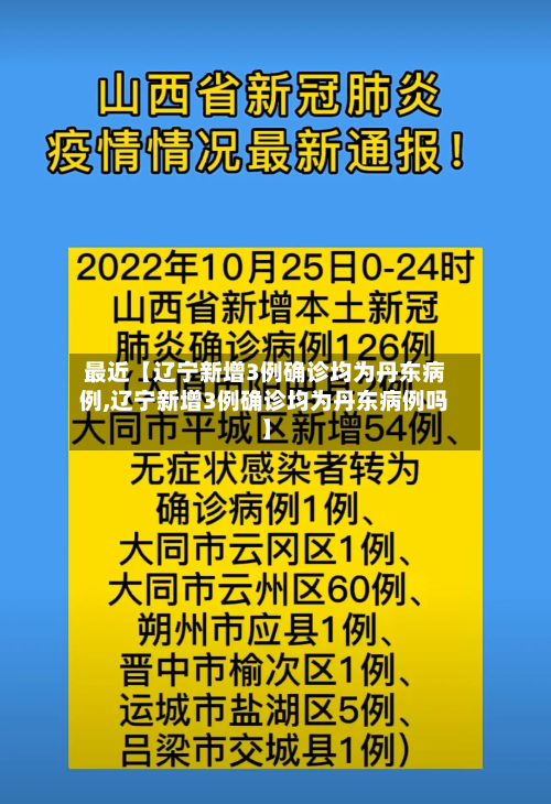 最近【辽宁新增3例确诊均为丹东病例,辽宁新增3例确诊均为丹东病例吗】-第2张图片