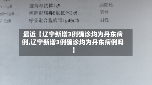 最近【辽宁新增3例确诊均为丹东病例,辽宁新增3例确诊均为丹东病例吗】-第3张图片