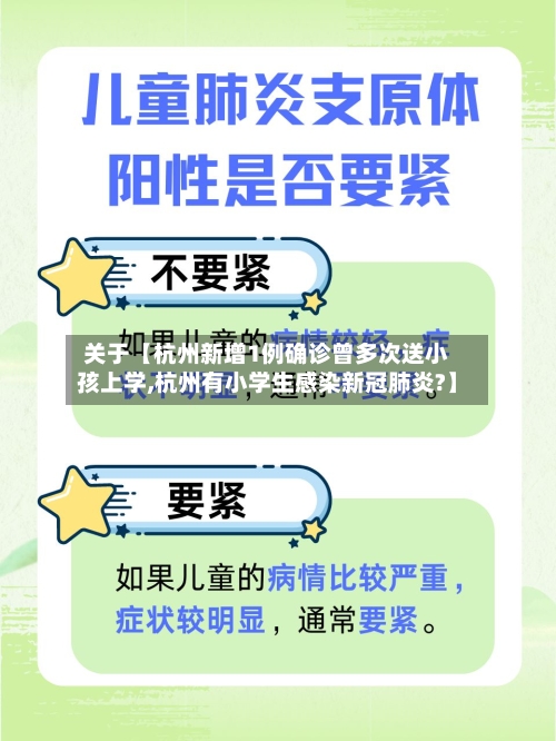 关于【杭州新增1例确诊曾多次送小孩上学,杭州有小学生感染新冠肺炎?】-第3张图片