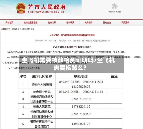 坐飞机需要核酸检测证明吗/坐飞机需要核酸么?-第1张图片