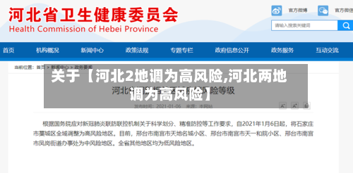 关于【河北2地调为高风险,河北两地调为高风险】-第2张图片